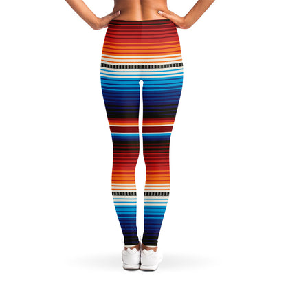 Tribal Mexican Blanket Pattern Print Women's Leggings
