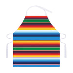 Tribal Mexican Blanket Stripe Print Adjustable Apron