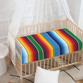 Tribal Mexican Blanket Stripe Print Baby Crib Sheet