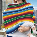 Tribal Mexican Blanket Stripe Print Baby Seat Cover