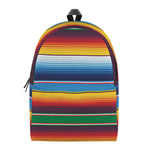 Tribal Mexican Blanket Stripe Print Backpack