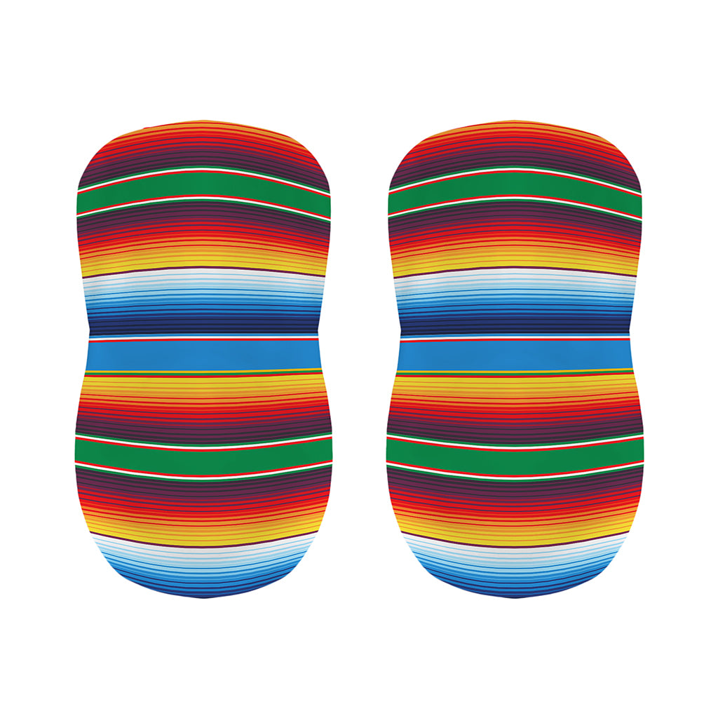 Tribal Mexican Blanket Stripe Print Bar Stool Covers