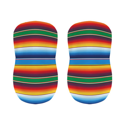 Tribal Mexican Blanket Stripe Print Bar Stool Covers