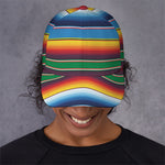 Tribal Mexican Blanket Stripe Print Baseball Cap