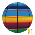 Tribal Mexican Blanket Stripe Print Basketball