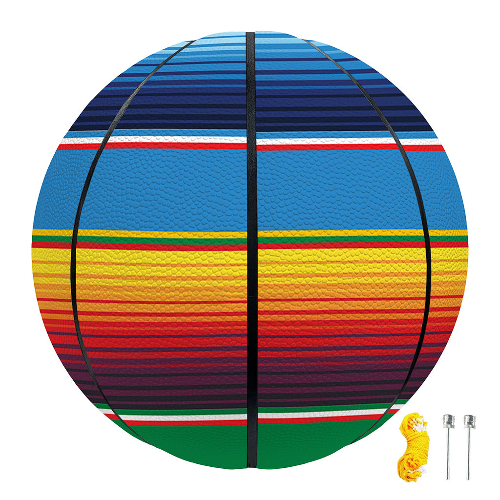 Tribal Mexican Blanket Stripe Print Basketball