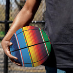 Tribal Mexican Blanket Stripe Print Basketball