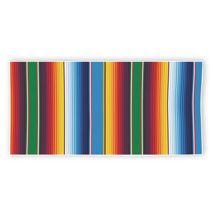 Tribal Mexican Blanket Stripe Print Beach Towel