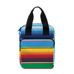 Tribal Mexican Blanket Stripe Print Bible Tote Bag