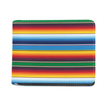 Tribal Mexican Blanket Stripe Print Bifold Wallet
