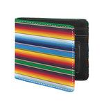 Tribal Mexican Blanket Stripe Print Bifold Wallet