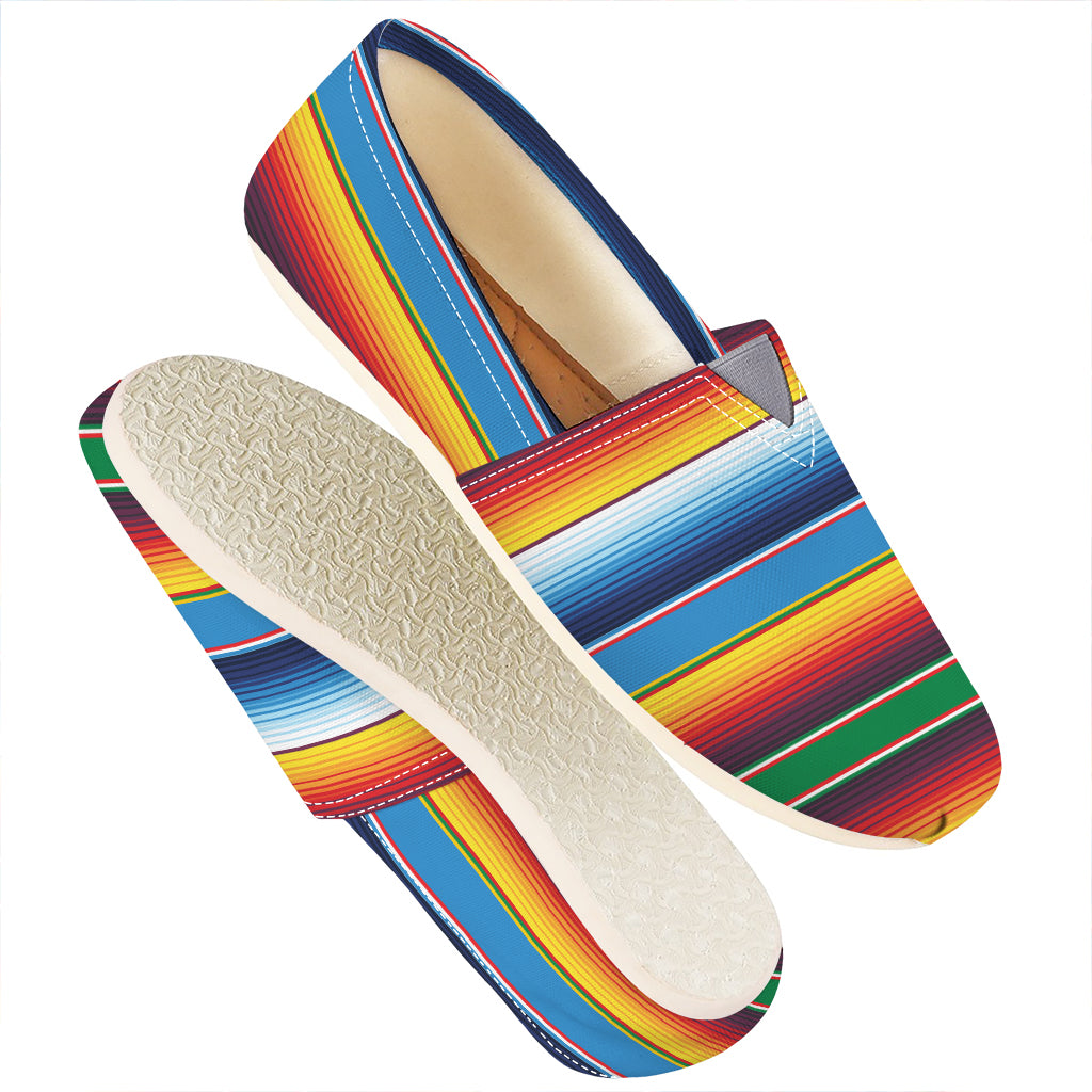 Tribal Mexican Blanket Stripe Print Casual Shoes