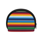 Tribal Mexican Blanket Stripe Print Coin Purse