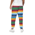 Tribal Mexican Blanket Stripe Print Cotton Pants