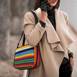 Tribal Mexican Blanket Stripe Print Double Strap Bible Bag