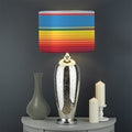 Tribal Mexican Blanket Stripe Print Drum Lamp Shade