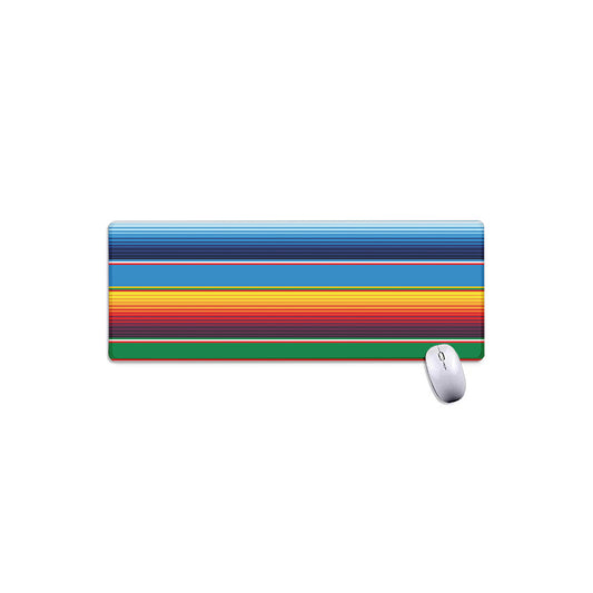 Tribal Mexican Blanket Stripe Print Extended Mouse Pad