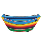 Tribal Mexican Blanket Stripe Print Fanny Pack
