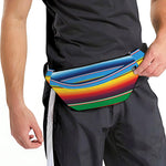 Tribal Mexican Blanket Stripe Print Fanny Pack