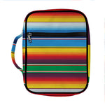 Tribal Mexican Blanket Stripe Print Front Pocket Bible Bag