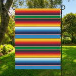 Tribal Mexican Blanket Stripe Print Garden Flag