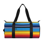 Tribal Mexican Blanket Stripe Print Gym Bag