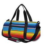 Tribal Mexican Blanket Stripe Print Gym Bag