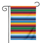 Tribal Mexican Blanket Stripe Print House Flag