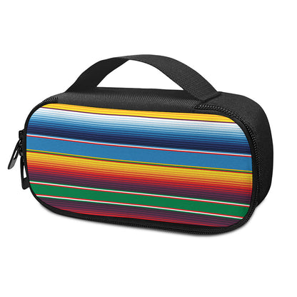 Tribal Mexican Blanket Stripe Print Insulin Cooler Travel Case