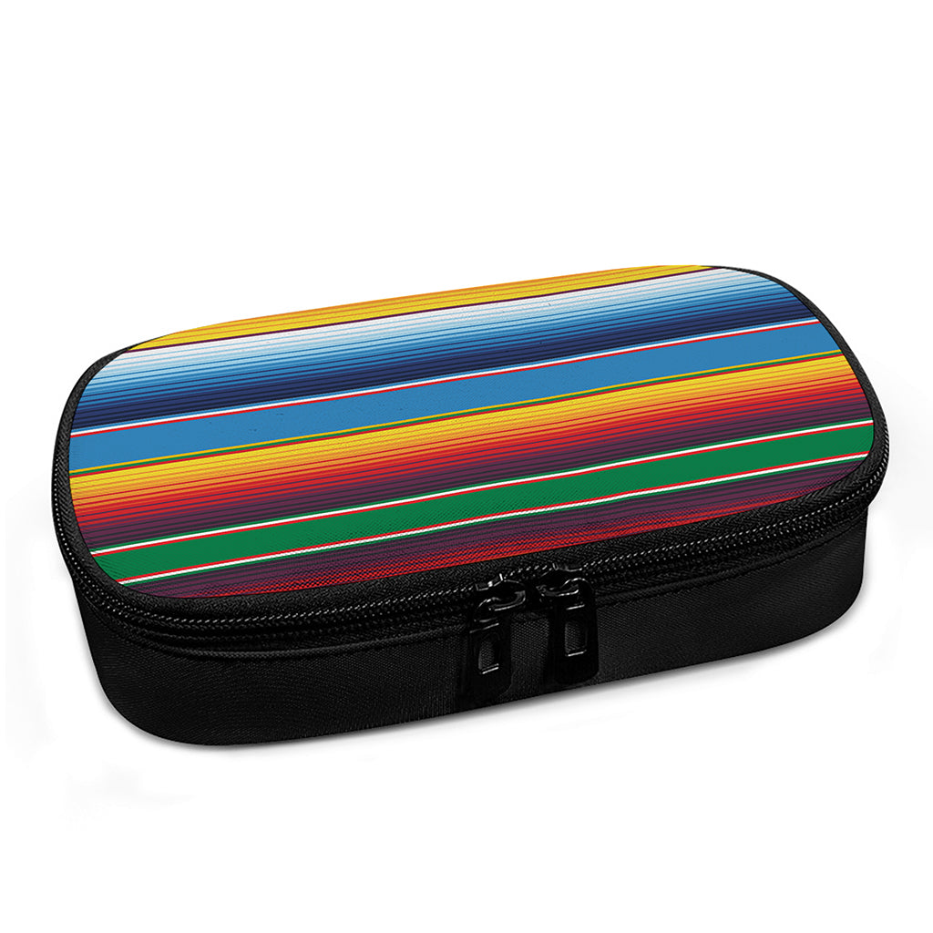 Tribal Mexican Blanket Stripe Print Insulin Cooler Travel Case