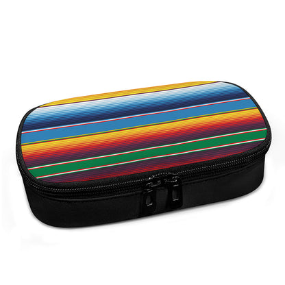 Tribal Mexican Blanket Stripe Print Insulin Cooler Travel Case