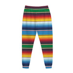 Tribal Mexican Blanket Stripe Print Jogger Pants