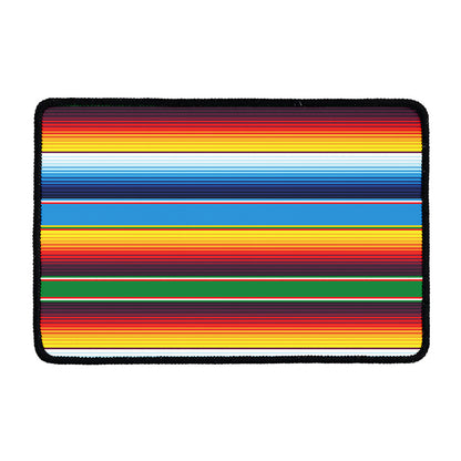 Tribal Mexican Blanket Stripe Print Kitchen Mat