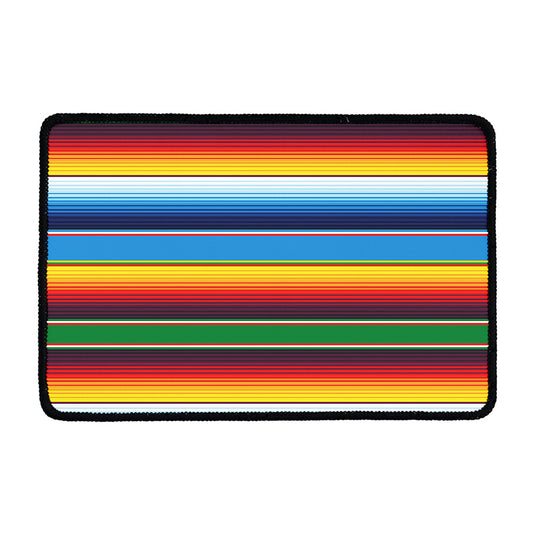 Tribal Mexican Blanket Stripe Print Kitchen Mat