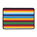 Tribal Mexican Blanket Stripe Print Kitchen Mat