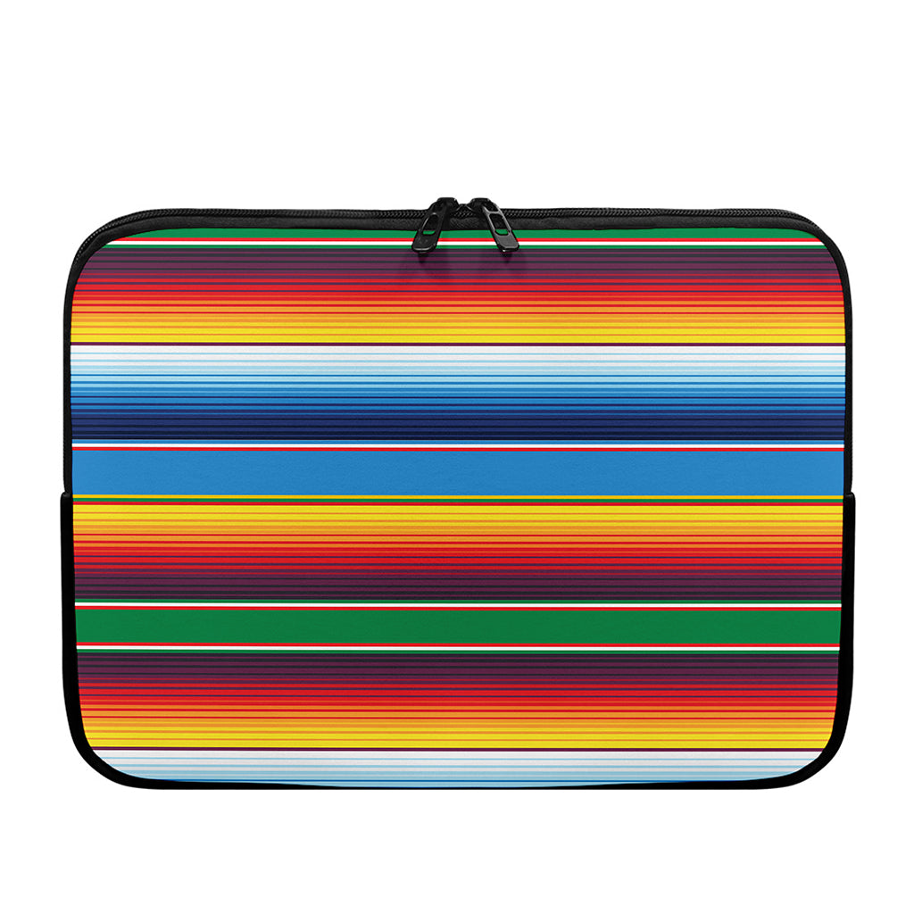 Tribal Mexican Blanket Stripe Print Laptop Sleeve