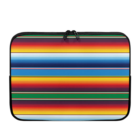 Tribal Mexican Blanket Stripe Print Laptop Sleeve