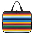 Tribal Mexican Blanket Stripe Print Laptop Sleeve With Handle