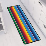 Tribal Mexican Blanket Stripe Print Long Kitchen Mat