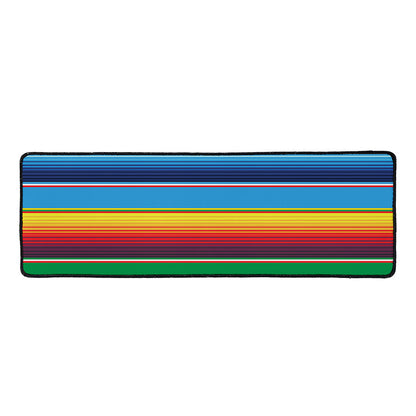Tribal Mexican Blanket Stripe Print Long Kitchen Mat
