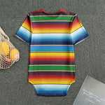 Tribal Mexican Blanket Stripe Print Men's Bodysuit