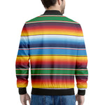Tribal Mexican Blanket Stripe Print Men's Bomber Jacket