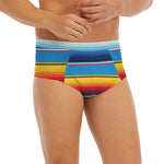 Tribal Mexican Blanket Stripe Print Men's Briefs