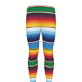 Tribal Mexican Blanket Stripe Print Men's Leggings