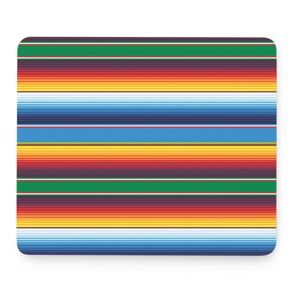 Tribal Mexican Blanket Stripe Print Mouse Pad