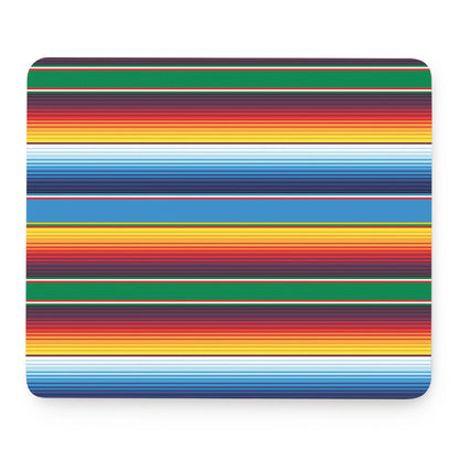 Tribal Mexican Blanket Stripe Print Mouse Pad
