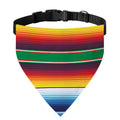 Tribal Mexican Blanket Stripe Print Over The Collar Dog Bandana