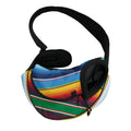 Tribal Mexican Blanket Stripe Print Pet Sling Carrier