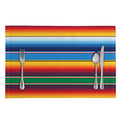 Tribal Mexican Blanket Stripe Print Placemat