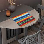 Tribal Mexican Blanket Stripe Print Placemat